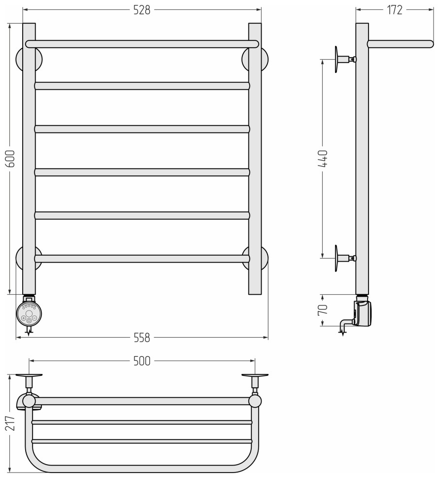 Формат 20 ТЛ 600х500 (Полка + 5) П16