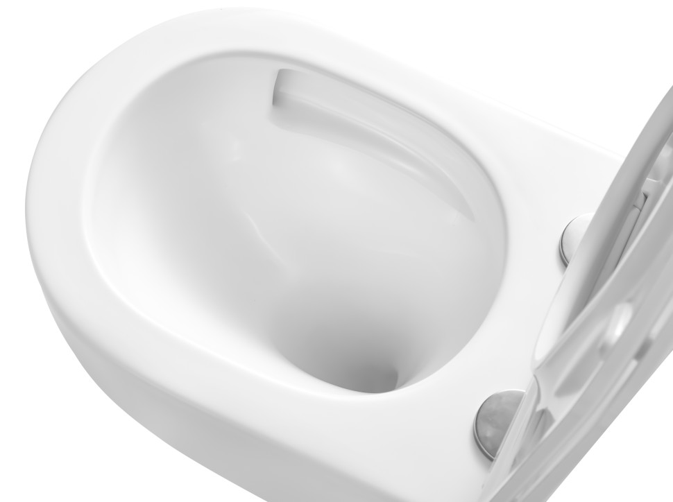Унитаз подвесной Интэро (Intero) VT1-57TFS Торнадо, цвет белый, ультратонкое микролифт сиденье