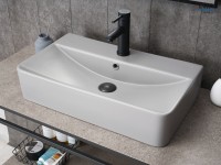 Раковина Gid Gm1344 52236 накладная серая матовая 61x35.5x14