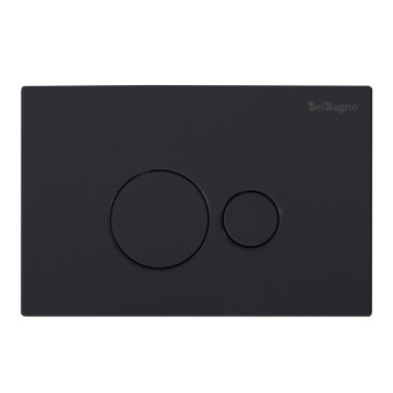 Кнопка смыва BelBagno BB084NERO, чёрная матовая