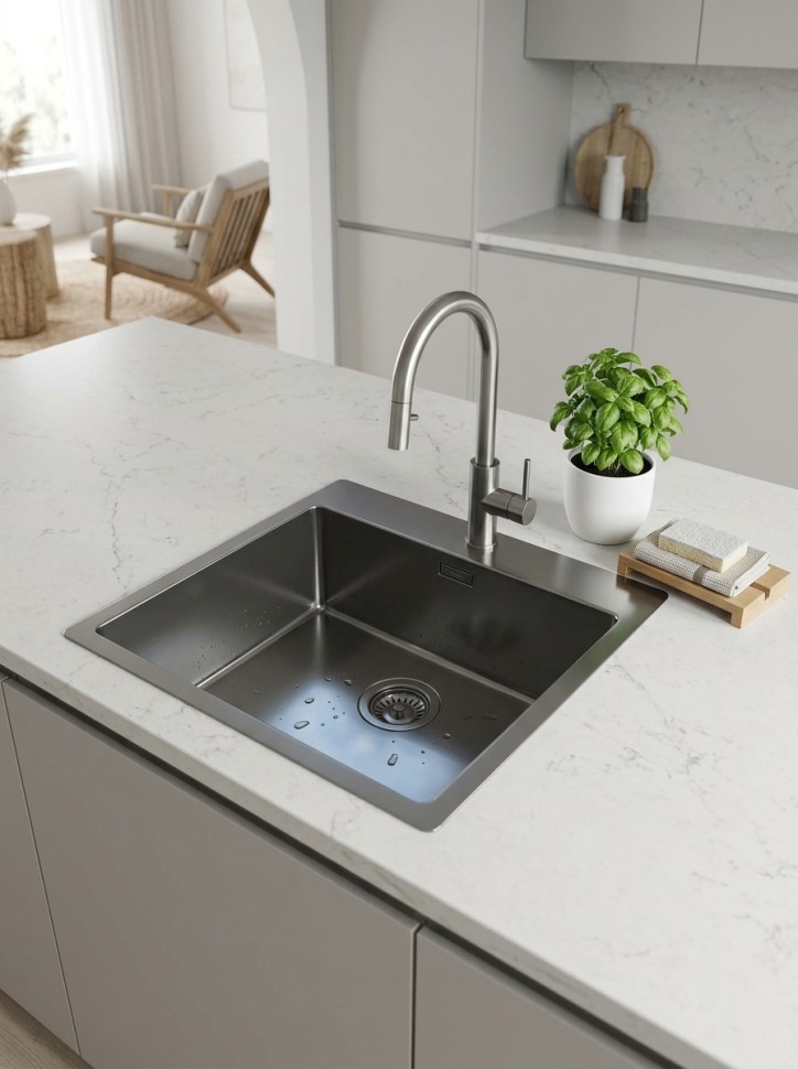 Кухоннаяойка из нержавеющей стали Uperwood UPD-03, хром