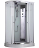 Timo Comfort T-8802R Fabric Glass душевая кабина 120*85*220+турецкая баня хамам+стульчик прозрачный