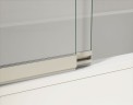 Душевая шторка на ванну VSB-1E100CG, 1000*1450, хром, стекло тонированное