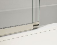 Душевая шторка на ванну VSB-1E100CG, 1000*1450, хром, стекло тонированное