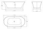 Акриловая ванна BELBAGNO BB402-1700-790