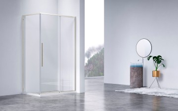Душевой уголок Слим-Н (Slim-N) VSR-4SN8012CLBN, 1200*800, брашированный никель, стекло прозрачное