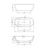Ванна акриловая Vincea VBT-408-1700 1700*815*580, цвет белый, щелевой перелив