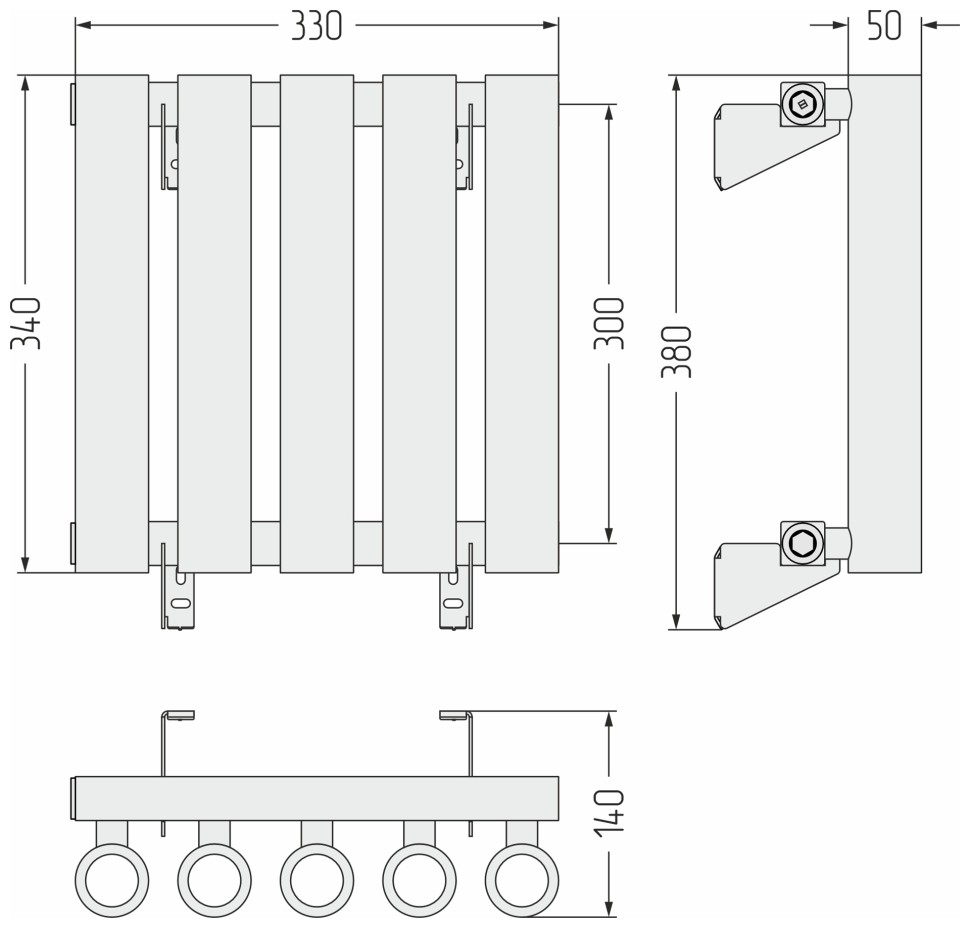 Кумир-0 300х330 5 секций