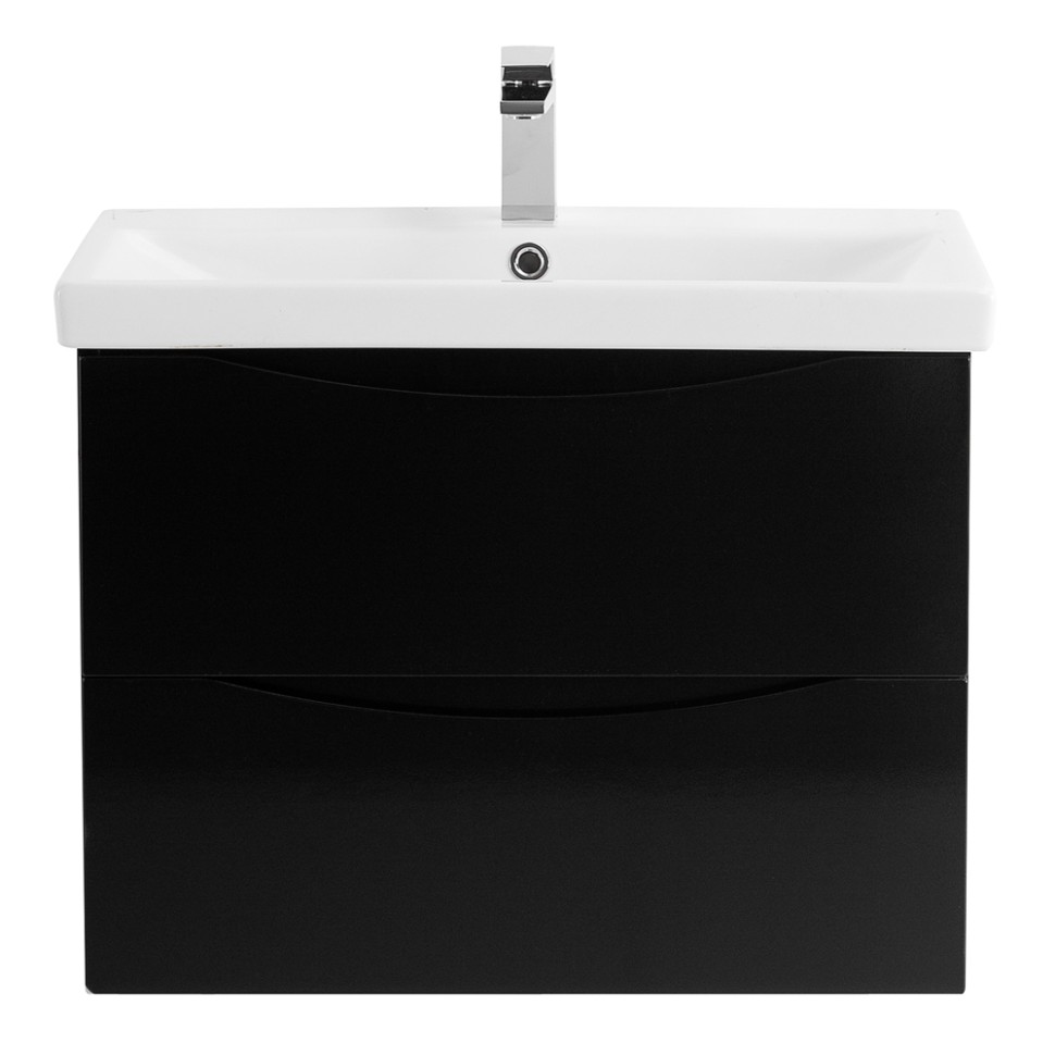 База под раковину подвесная BelBagno MARINO-CER-700-2C-SO-NL-P Nero Lucido