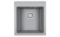 Мойка KANTE 45, IT-GRANIT, PM104651-GRM, серый металлик, 460х510 мм, Paulmark
