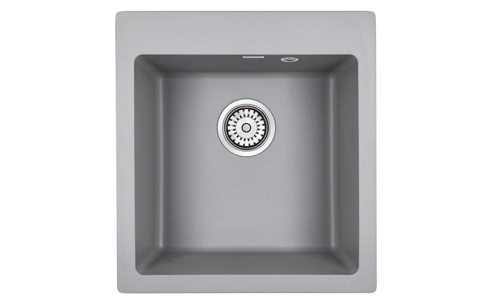 Мойка KANTE 45, IT-GRANIT, PM104651-GRM, серый металлик, 460х510 мм, Paulmark