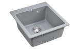 Мойка KANTE 45, IT-GRANIT, PM104651-GRM, серый металлик, 460х510 мм, Paulmark