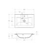 Раковина из литьевого мрамора BelBagno BB650/450-LV-MR-PR