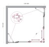 Душевой уголок BelBagno LUCE-AH-22-125/120-C-Cr