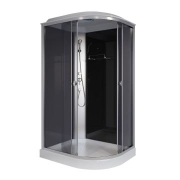 Душевая кабина Niagara Eco E120/80/13L/TN (120х80х215) низкий поддон(13см),стекло тонированное,3 места