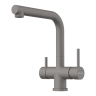 Смеситель для кухни Omoikiri Takamatsu-S-GR латунь/leningrad grey