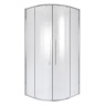 Душевое ограждение Niagara Nova NG-3625-34 (80х80х195) четверть круга, хром,двери раздвижные,стекло шиншилла,1 место