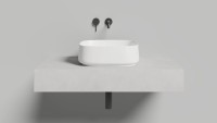 Раковина накладная ORIENTE BOWL  в цвете по RAL 450х405х140 S-Sense Матовое
