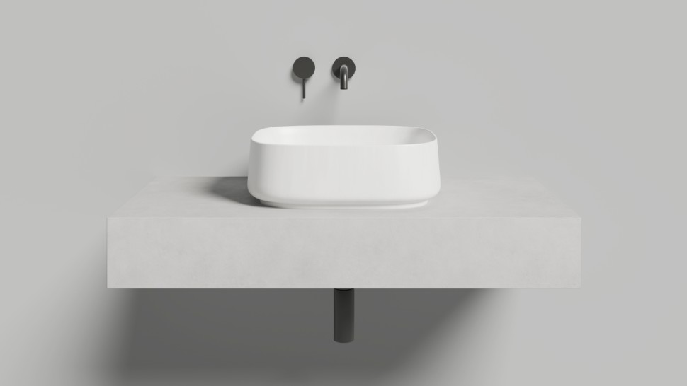 Раковина накладная ORIENTE BOWL  в цвете по RAL 450х405х140 S-Sense Матовое