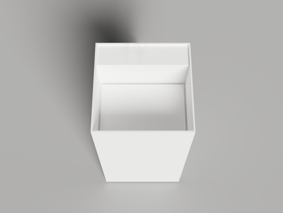 Раковина напольная ARMONIA SQUARE TOP 01  без отверстия под смеситель 450х450х900 S-Stone Матовое