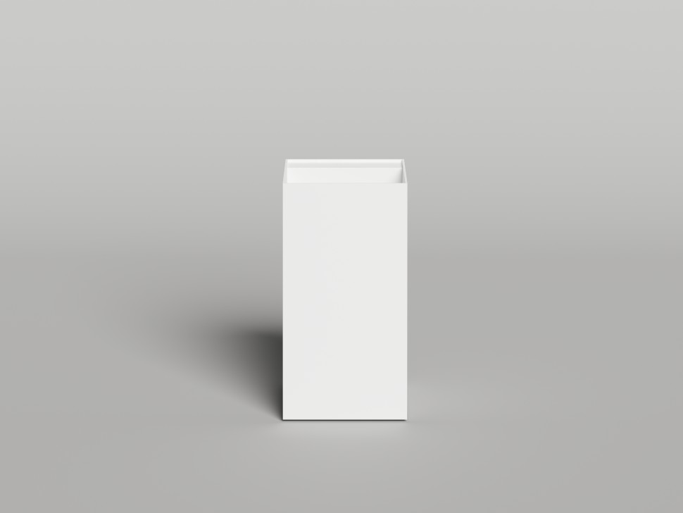 Раковина напольная ARMONIA SQUARE TOP 01  без отверстия под смеситель 450х450х900 S-Stone Матовое