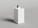 Раковина напольная ARMONIA SQUARE TOP 01  без отверстия под смеситель 450х450х900 S-Stone Матовое