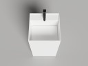 Раковина напольная ARMONIA SQUARE TOP 01  без отверстия под смеситель 450х450х900 S-Stone Матовое