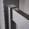 Душевой угол Veconi Premium Trento PTC-20GR, 1200Х800x2000, брашированный графит, стекло прозрачное