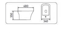 Биде напольное CeramaLux 1215C