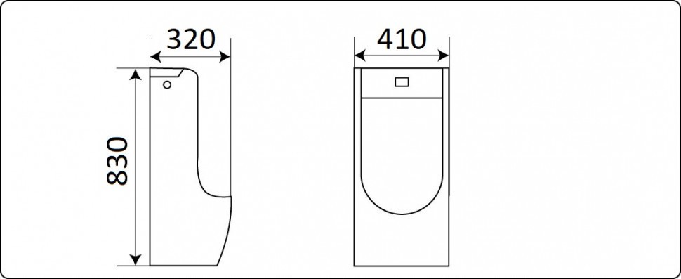 Писсуар подвесной CeramaLux X529P