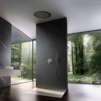 Душевая система встроенная с термостатом Timo Saona SX-2370/18SM черное золото