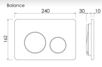 Комплект Подвесной унитаз FORMA Rimless + Система инсталляции Balance кнопка Circle, черный матовый