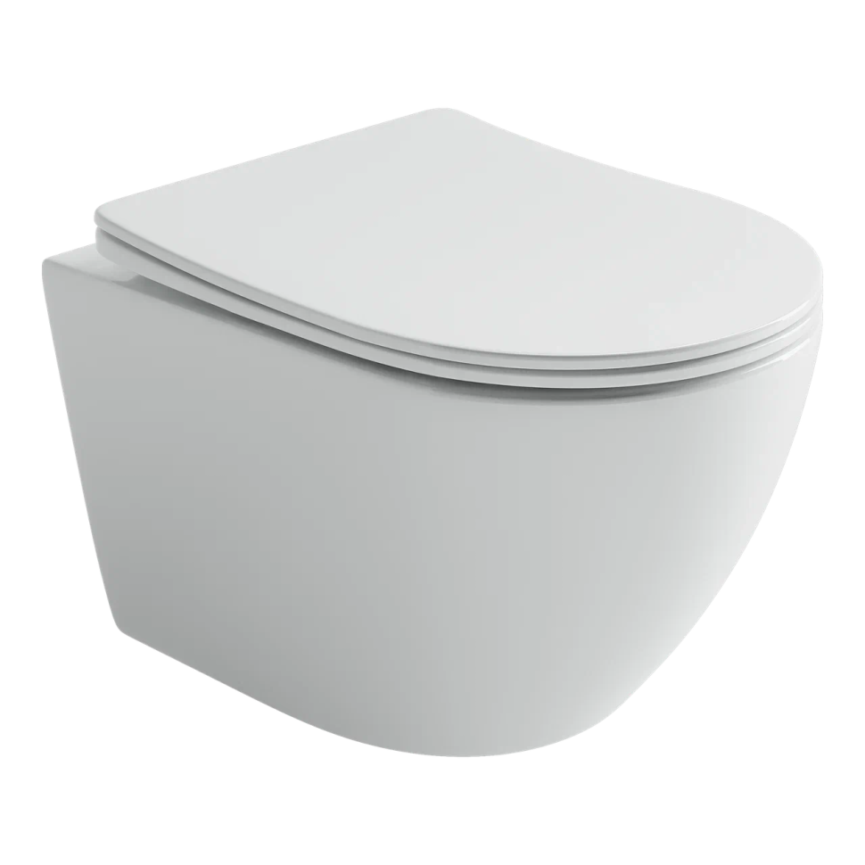 Подвесной унитаз CERAMICANOVA Uno смыв Торнадо 490x360x360 белый