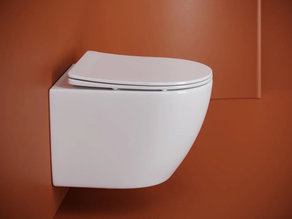 Подвесной унитаз CERAMICANOVA Uno смыв Торнадо 490x360x360 белый