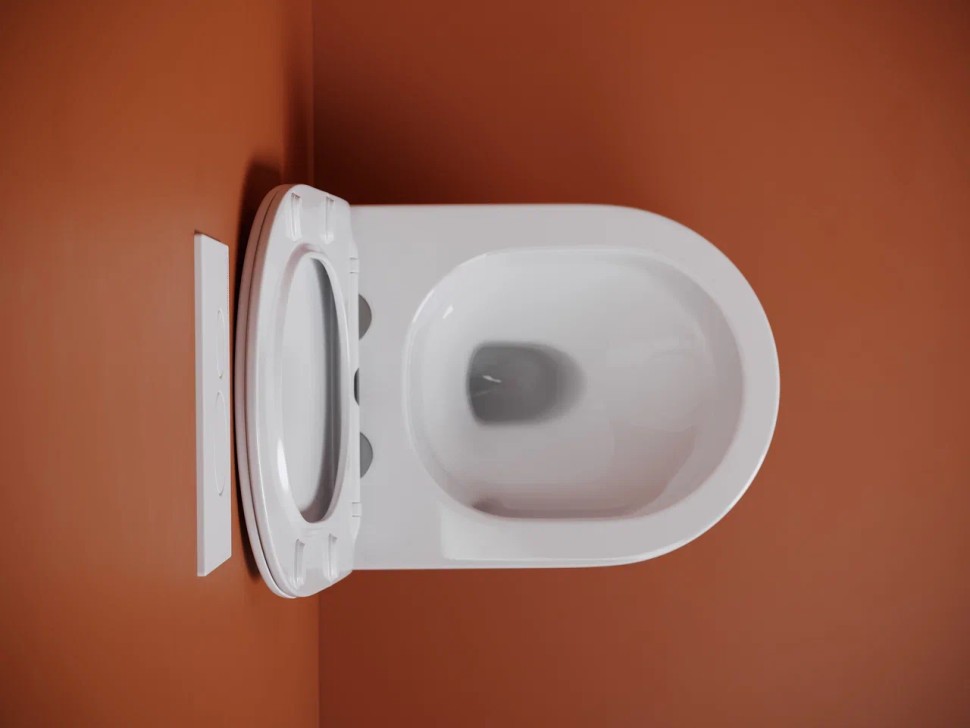 Подвесной унитаз CERAMICANOVA Uno смыв Торнадо 490x360x360 белый