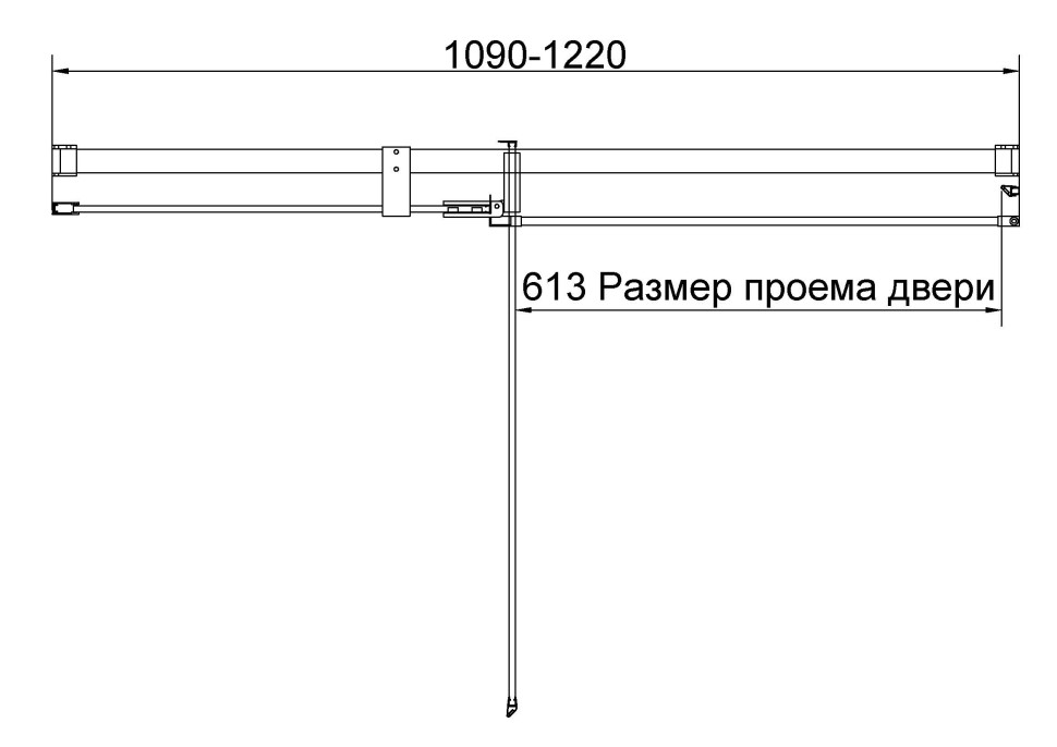 Душевая дверь Экстенза (Extenza) VDP-4EX1112CLG, 1100/1200, брашированное золото, стекло прозрачное