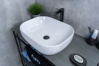 Раковина Gid D1302 51198 накладная белая 50x40x14