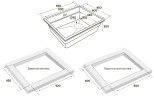 Мойка LUMI-MULTI SINK 55 UNI, IT-GRANIT, LU-MULTI 55-GRM, серый металлик, 550х450, Paulmark