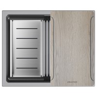 Мойка LUMI-MULTI SINK 55 UNI, IT-GRANIT, LU-MULTI 55-GRM, серый металлик, 550х450, Paulmark