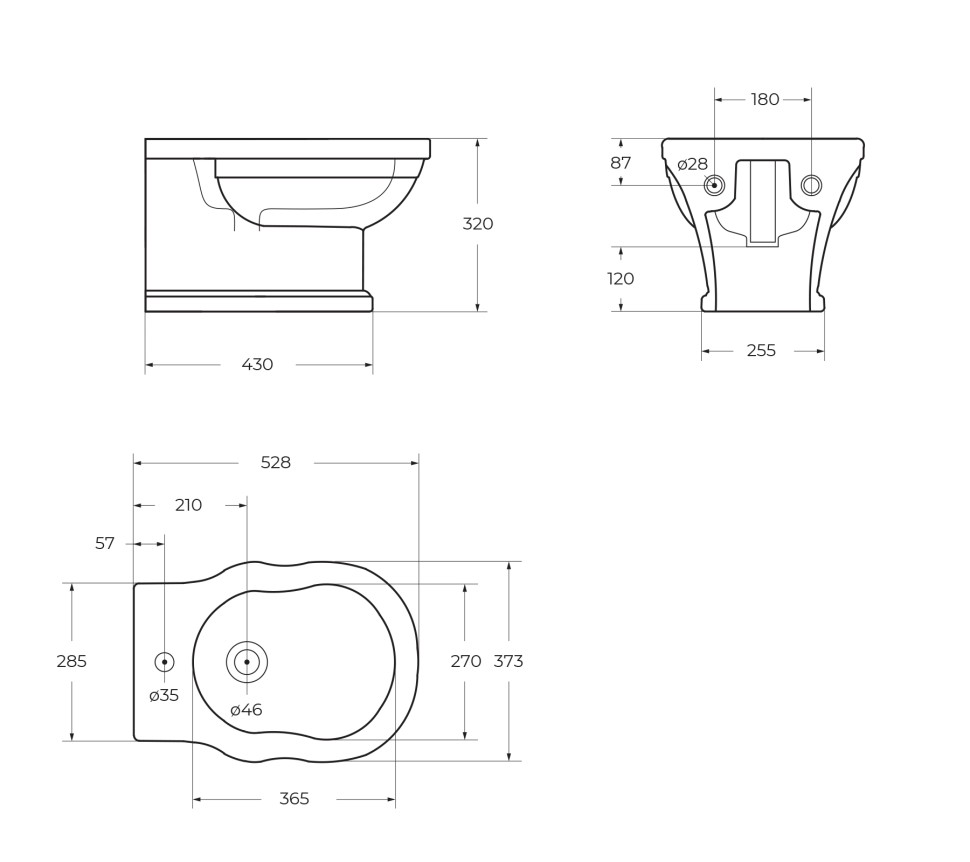 Биде подвесное BelBagno BOHEME BB115BH