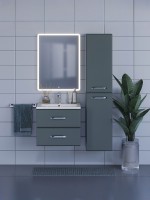 Зеркало для ванной с подсветкой Uperwood Foster 60х80 см, прямоугольное, сенсор/антизапотевание