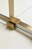 Timo Душевая дверь TDSS-130/17C-8L, раздвиж 1300*2000, проф мат золото, стекло проз 8 мм