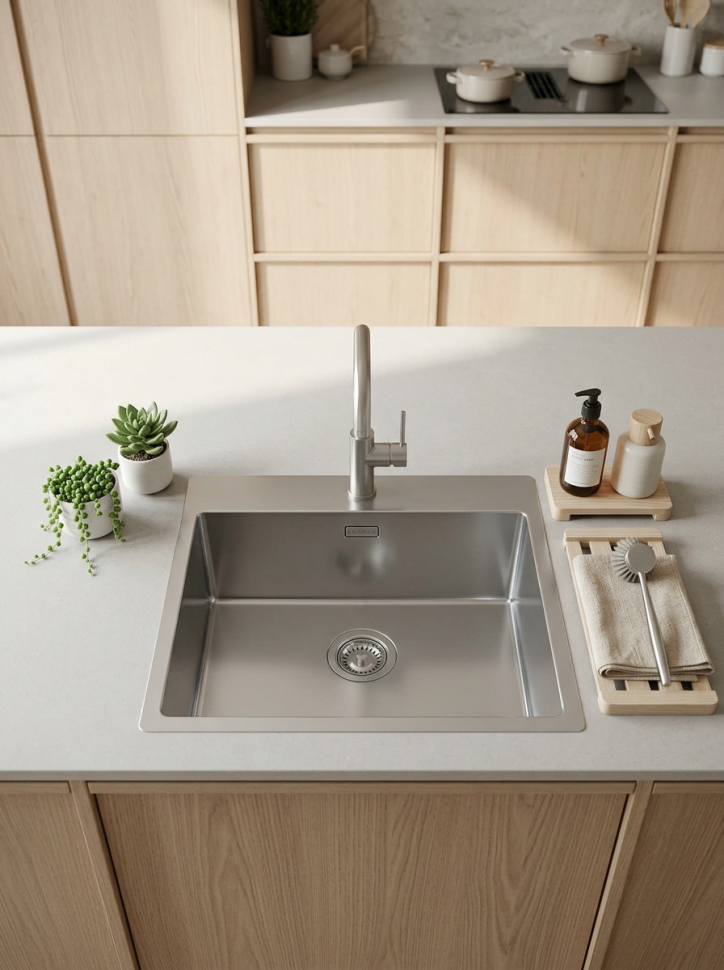 Кухоннаяойка из нержавеющей стали Uperwood UPD-04, хром