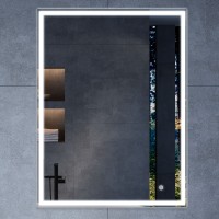 Зеркало LED VLM-3VN500 500х700 c сенсорным выключателем и диммером