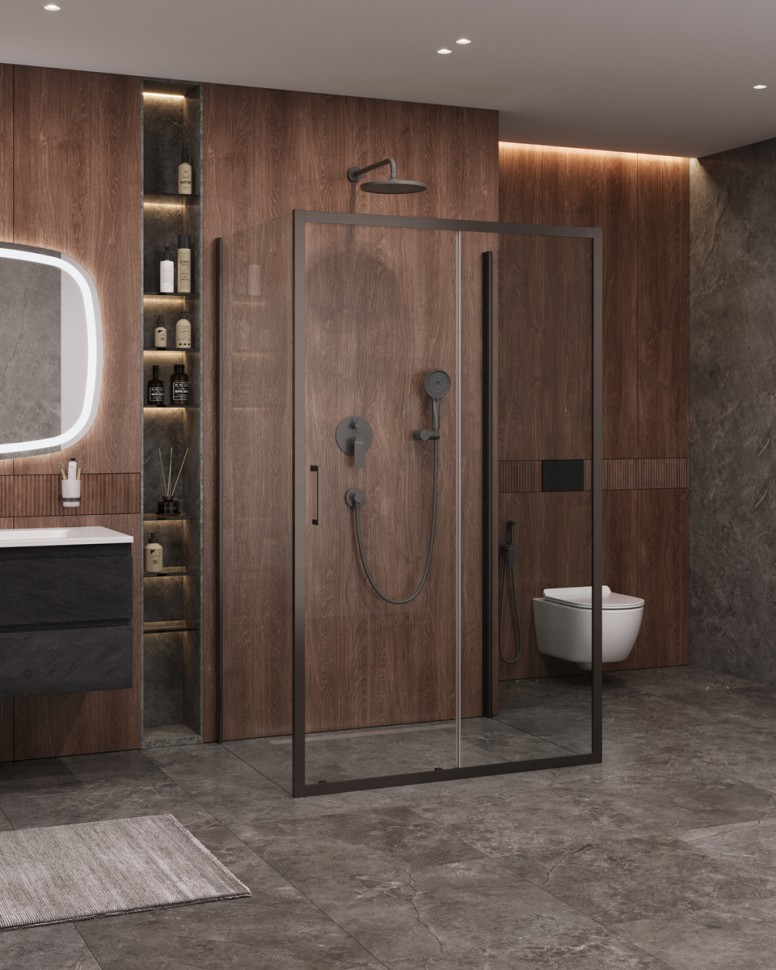 Душевой уголок CEZARES MOLVENO-AH-12-150/90-C-GM-IV