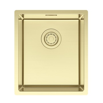 Мойка LASSAN 38 UNI, нерж. сталь, LA38-LG, светлое золото, 380х440мм, Paulmark