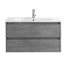 База под раковину подвесная BelBagno KRAFT-1000-2C-SO-CG Cemento Grigio