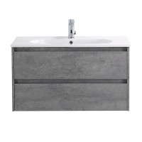 База под раковину подвесная BelBagno KRAFT-1000-2C-SO-CG Cemento Grigio