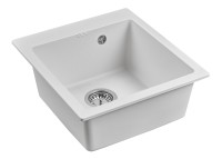 Мойка KANTE 45, IT-GRANIT, PM104651-WH, белый, 460х510 мм, Paulmark