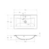 Раковина из литьевого мрамора BelBagno BB750/450-LV-MR-PR